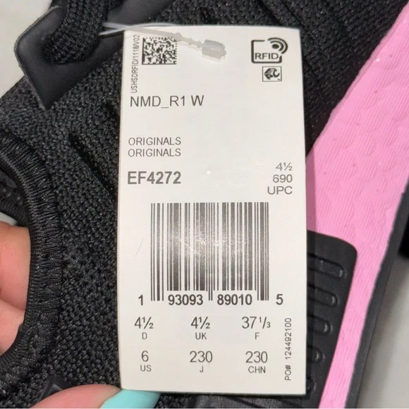 Adidas NMD_R1 Womens 6 Black/Pink - Picture 7 of 7